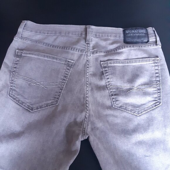 Levi Strauss Signature S26 34x30 Gray Men's Skinny Jeans - Picture 2 of 14